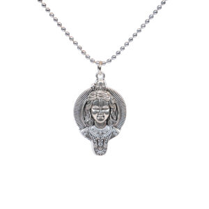"Jai Shree Ram" Hanuman Pendant in Antique Silver Finish – Unisex Spiritual Necklace
