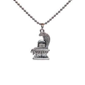 Nagdev Shivling Pendant – Antique Silver Lord Shiva Necklace for Spiritual Protection (Unisex)